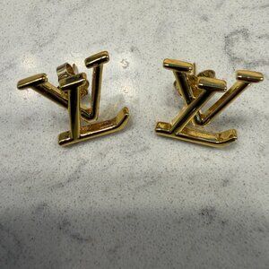 Louis Vuitton Women's Iconic Gold Logo Earrings - M00743